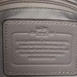 Pre Owned Coach Beige Leather Minetta Satchel