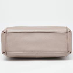 Pre Owned Coach Beige Leather Minetta Satchel