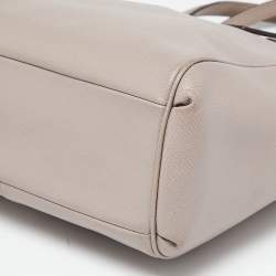 Pre Owned Coach Beige Leather Minetta Satchel