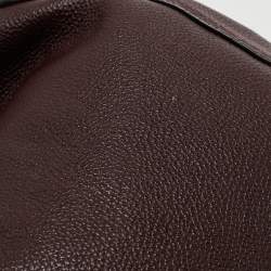 Pre Owned Coach Dark Burgundy Leather Edie Satchel