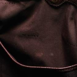 Pre Owned Coach Dark Burgundy Leather Edie Satchel