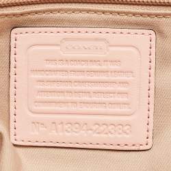 Pre Owned Coach Blush Pink Leather Legacy Romy Top Handle Bag 