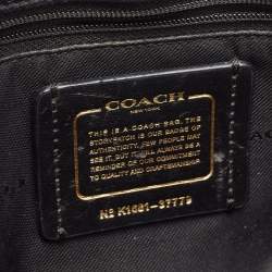 Coach Black Leather Mercer 24 Satchel