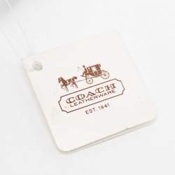 Coach Black Signature Canvas Zip Skinny ID Case