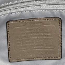 Coach Multicolor Signature Satin and Leather Hobo