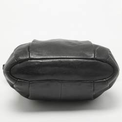 Pre Owned Coach Black Leather Sophia Madison Tote