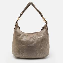 Coach Grey Python Embossed Leather and Leather Kristin Hobo