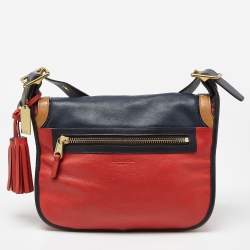 Pre Owned Coach Multicolour Leather Turnlock Flap Crossbody Bag