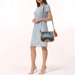 Pre Owned Coach Multicolour Leather Turnlock Flap Crossbody Bag