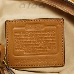 Coach Yellow Patent Leather Mini Logo Hobo