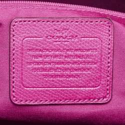Pre Owned Coach Magenta Leather Ava Tote