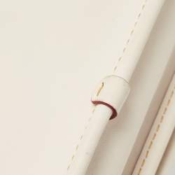 Pre Owned Coach x Disney Mickey Off White Leather Penny Crossbody Bag