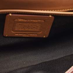 Pre Owned Coach x Disney Mickey Off White Leather Penny Crossbody Bag