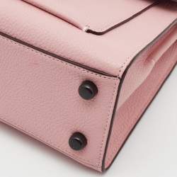 Pre Owned Coach Pink Leather Tabby Top Handle Bag