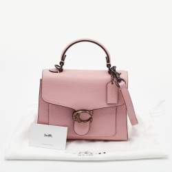 Pre Owned Coach Pink Leather Tabby Top Handle Bag