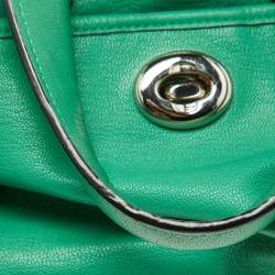 Pre Owned Coach Green Leather Rhyder Satchel