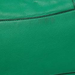 Pre Owned Coach Green Leather Rhyder Satchel