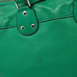 Pre Owned Coach Green Leather Rhyder Satchel
