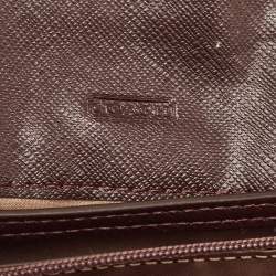 Coach Brown/Beige Signature Canvas Mini Crossbody Bag