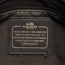 Pre Owned Coach Black Pebbled Leather Blake Carryall Tote