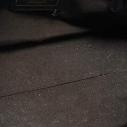 Pre Owned Coach Black Pebbled Leather Blake Carryall Tote