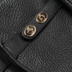 Pre Owned Coach Black Pebbled Leather Blake Carryall Tote