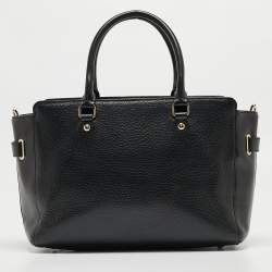 Pre Owned Coach Black Pebbled Leather Blake Carryall Tote