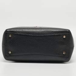 Pre Owned Coach Black Pebbled Leather Blake Carryall Tote