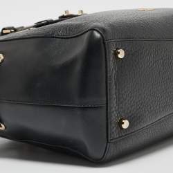 Pre Owned Coach Black Pebbled Leather Blake Carryall Tote