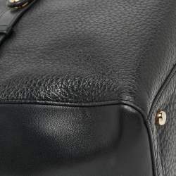 Pre Owned Coach Black Pebbled Leather Blake Carryall Tote