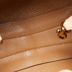 Pre Owned Coach Orange Pebbled Leather Hadley 21 Hobo