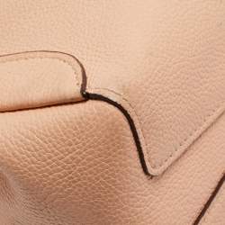 Pre Owned Coach Orange Pebbled Leather Hadley 21 Hobo