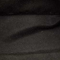 Pre Owned Coach Brown/Black Signature Coated Canvas and Leather Zip Crossbody Bag