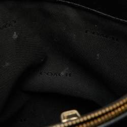 Coach Black Leather Turnlock Carryall 29 Satchel 