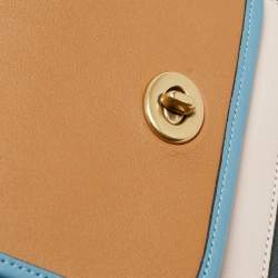Pre Owned Coach Multicolor Leather Colorblock Rambler 16 Crossbody Bag