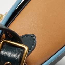 Pre Owned Coach Multicolor Leather Colorblock Rambler 16 Crossbody Bag