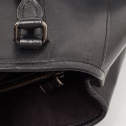 Pre Owned Coach Black Leather Embellished Margot Carryall Satchel