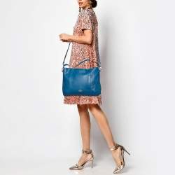 Coach Blue Leather Isabelle East West Hobo