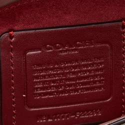 Coach Pink Signature Patent Leather Lex Crossbody Bag