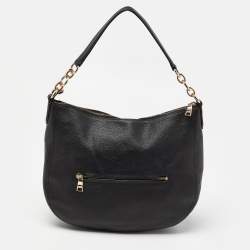 Pre Owned Coach Black Leather Chelsea Hobo
