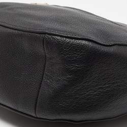 Pre Owned Coach Black Leather Chelsea Hobo