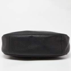 Pre Owned Coach Black Leather Chelsea Hobo