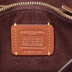 Coach Burgundy Leather Tabby Top Handle Bag