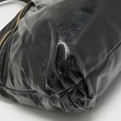 Pre Owned Coach Black Patent Leather Daisy Tote