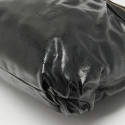 Pre Owned Coach Black Patent Leather Daisy Tote