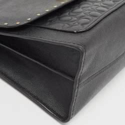 Pre Owned Coach Black Leather Rivets Parker Crossbody Bag