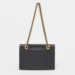 Pre Owned Coach Black Leather Rivets Parker Crossbody Bag