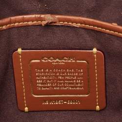 Pre Owned Coach Black Leather Rivets Parker Crossbody Bag