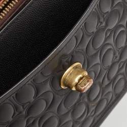 Pre Owned Coach Black Leather Rivets Parker Crossbody Bag