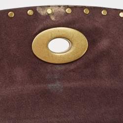 Pre Owned Coach Black Leather Rivets Parker Crossbody Bag